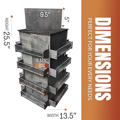 4 Sided Rotating Display Stand