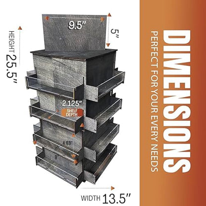 4 Sided Rotating Display Stand