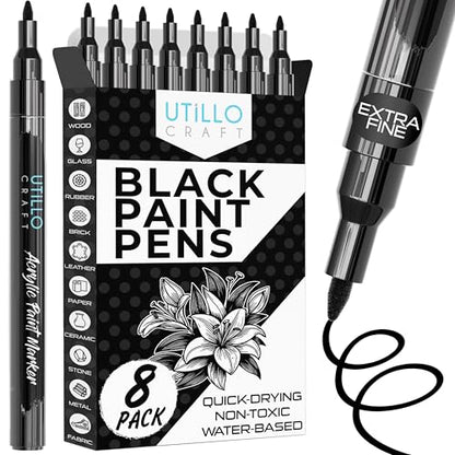 Black Paint Pen (8 Count)