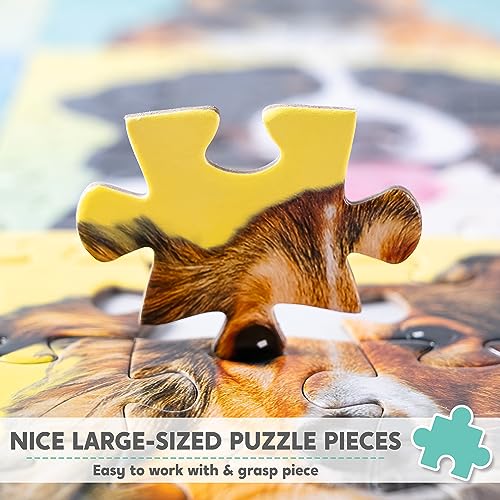 300 pcs Multicolor Dog Puzzles (300 Count)