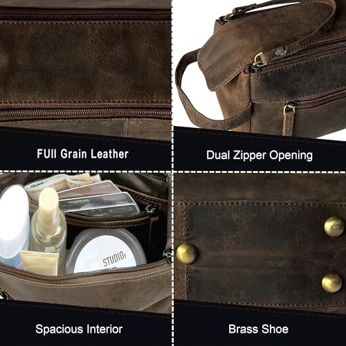 Leather Toiletry Bag for Men