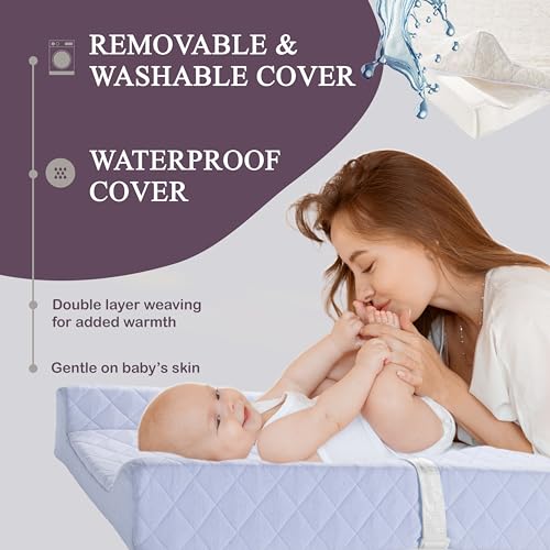 Organic Cotton Covered Contoured Baby Changing Pad