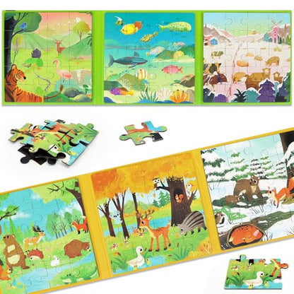 Magnetic Puzzle for Toddlers 3 (120 Count)