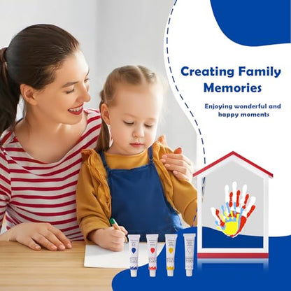Exclusive House Shaped Family Handprint Kit; Unique DIY Keepsake