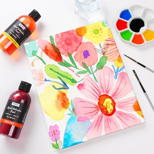 18 Colors Liquid Watercolor Paint Set (152.1 Fl Oz)