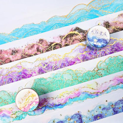 6 Rolls PET Tape Set for Journaling Supplies