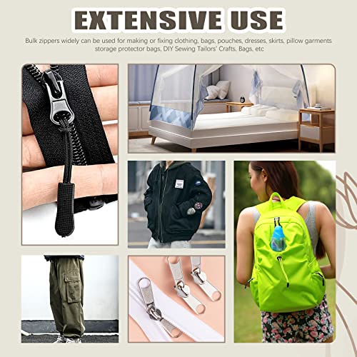 250Pcs Zipper Slider Repair Replacement Fix Kit for Bags Coats (250 Count)