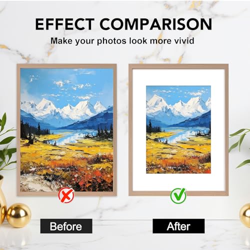 15 Pack White Picture Mats for 5x7