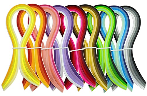 Multi Color Quilling Paper Strips Kits (900 Count)