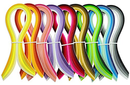 Multi Color Quilling Paper Strips Kits (900 Count)