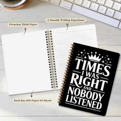 Funny Spiral Notebooks Gifts