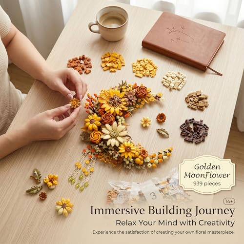 Gloden Moon Flower Building Set
