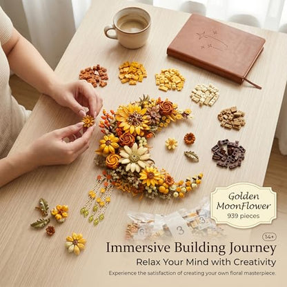 Gloden Moon Flower Building Set