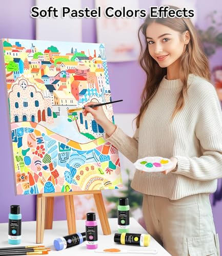 64 PCS Pastel Acrylic Paint Set