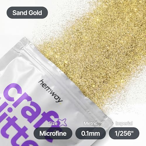 Craft Glitter Sand Gold 100g Microfine Glitter (100 Gram)