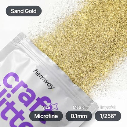 Craft Glitter Sand Gold 100g Microfine Glitter (100 Gram)