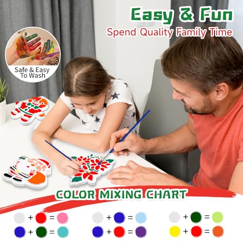 8Pcs Stepping Stones Painting Crafts Kit for Kids 4 8 6