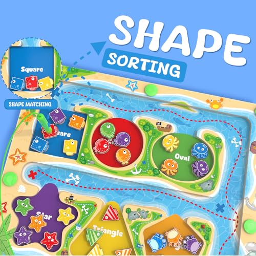Magnetic Color & Shape Maze (36 Count)