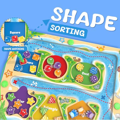 Magnetic Color & Shape Maze (36 Count)
