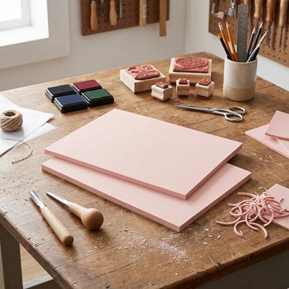 5 Pack Large Rubber Stamp Carving Blocks