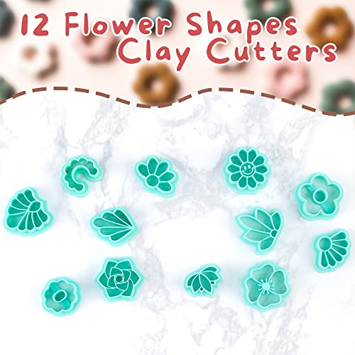 Flower Shape Polymer Clay Cutters Set
