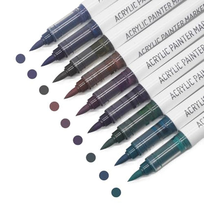 Water Based Acrylic Paint Markers Black (9 Count)
