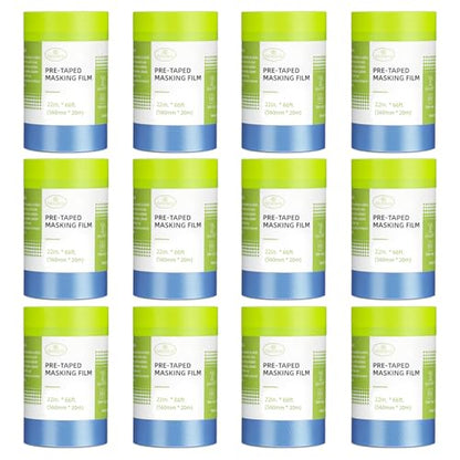 Pre Taped Masking Film for Painting (12 Count)