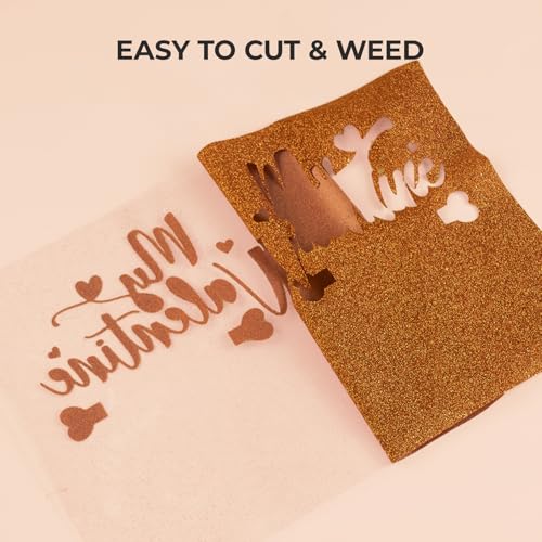 Bronze Glitter HTV Vinyl Roll
