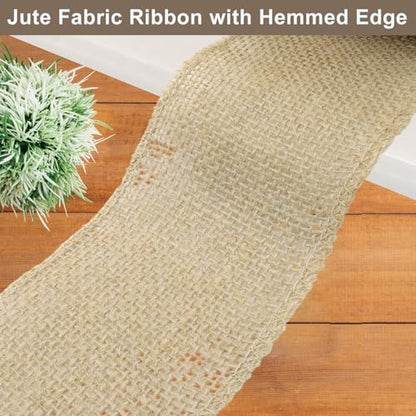 3" Wide Natural Burlap Fabric Roll