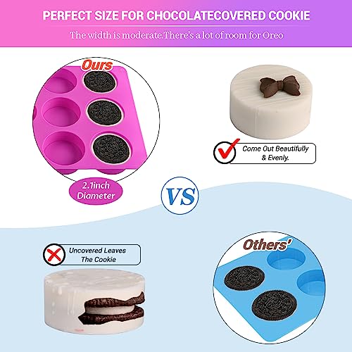 3 Pcs Round Chocolate Cookie Molds