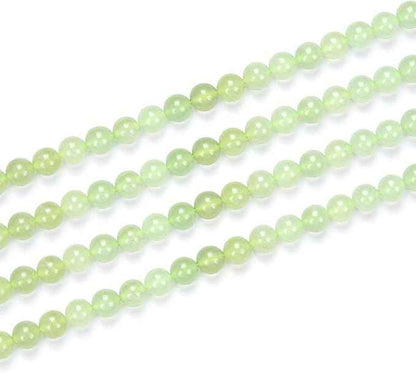 60pcs Adabele Natural New Jade Serpentine Healing Gemstone 6mm (0.24 inch) Round Loose Beads Gem Stone Spacer for Craft Jewelry Making GF11-6