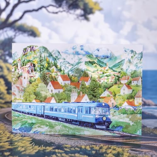 Train Scenery Washi Tape Set (7 Count)