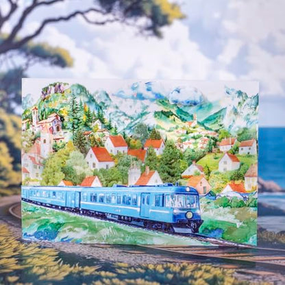 Train Scenery Washi Tape Set (7 Count)