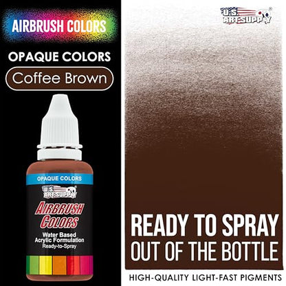 Opaque Coffee Brown Acrylic Airbrush Paint