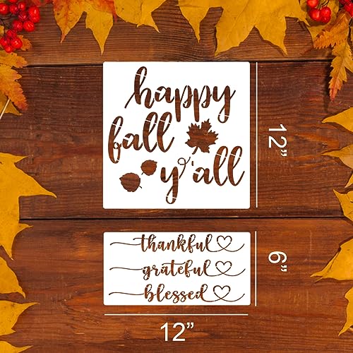 Fall Stencils for Painting 12" Fall Stencils for Door Mats (10 Count)