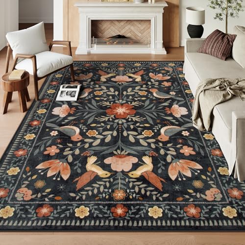 Washable 8x10 Area Rugs for Living Room Non Slip (80 Sq Ft)