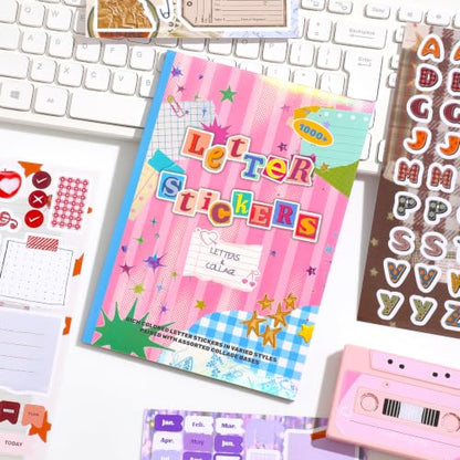 1000+ Pcs Alphabet Collage Sticker Book