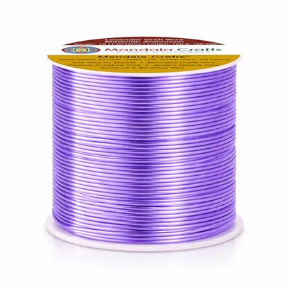 18 Gauge Lavender Anodized Aluminum Craft Wire (100 Foot)