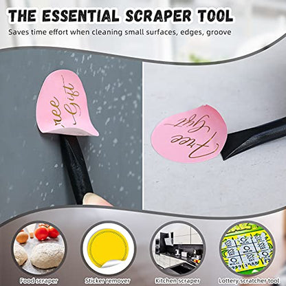 18 Pcs Carbon Fiber Plastic Scrapers Cleaning Tool Non (18 Count)