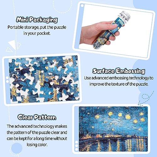 150 Piece Mini Jigsaw Puzzles for Adults & Kids (450 Count)