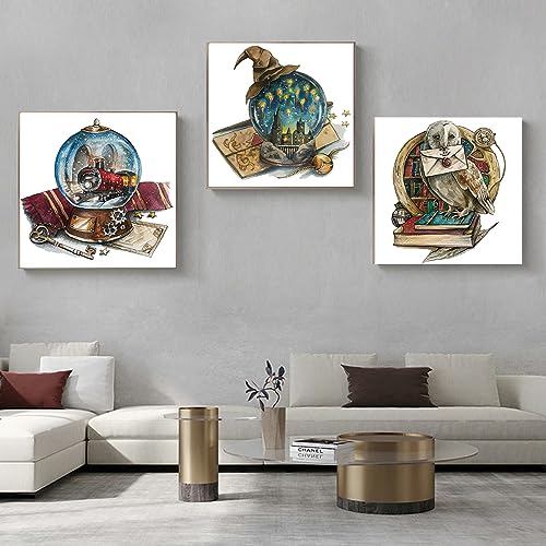4 Packs Stamped Cross Stitch Kits for Adults