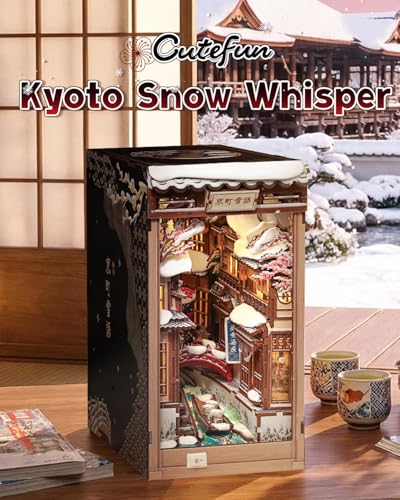 DIY Book Nook Kit Kyoto Snow Whisper