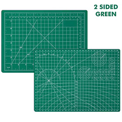 Craft Knife Precision Cutter and Self Healing Cutting Craft Mat Hobby Knife Set with 30 PCS Knife for Art Hobby Craft Scrapbooking Stencil (32 Count)