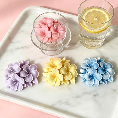 2 Pcs Plumeria Candle Molds (2 Count)