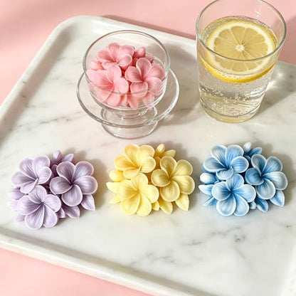 2 Pcs Plumeria Candle Molds (2 Count)