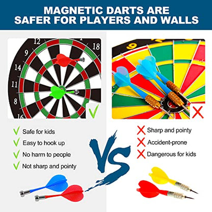 Dart Board 12pcs Magnetic Darts