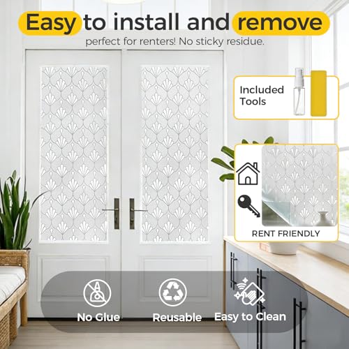 Window Privacy Film Decorative Non (136.225 Sq Ft)