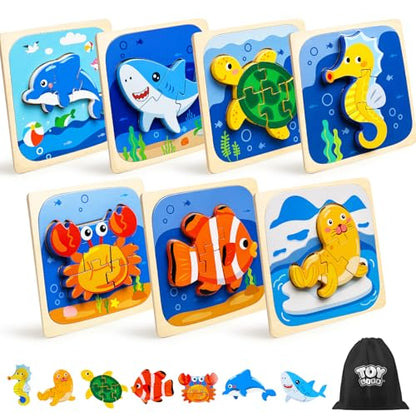 Toddler Puzzles Ages 2 (7 Count)