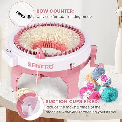 Knitting Machine 48 Needles with Row Counter for Beginners（Upgraded）