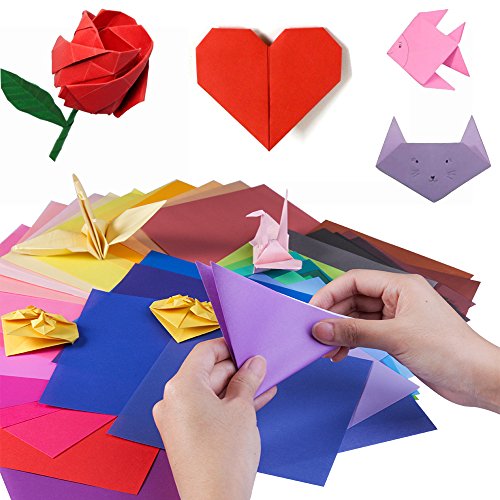 Origami Paper Large Single Sided for Arts and Crafts Projects